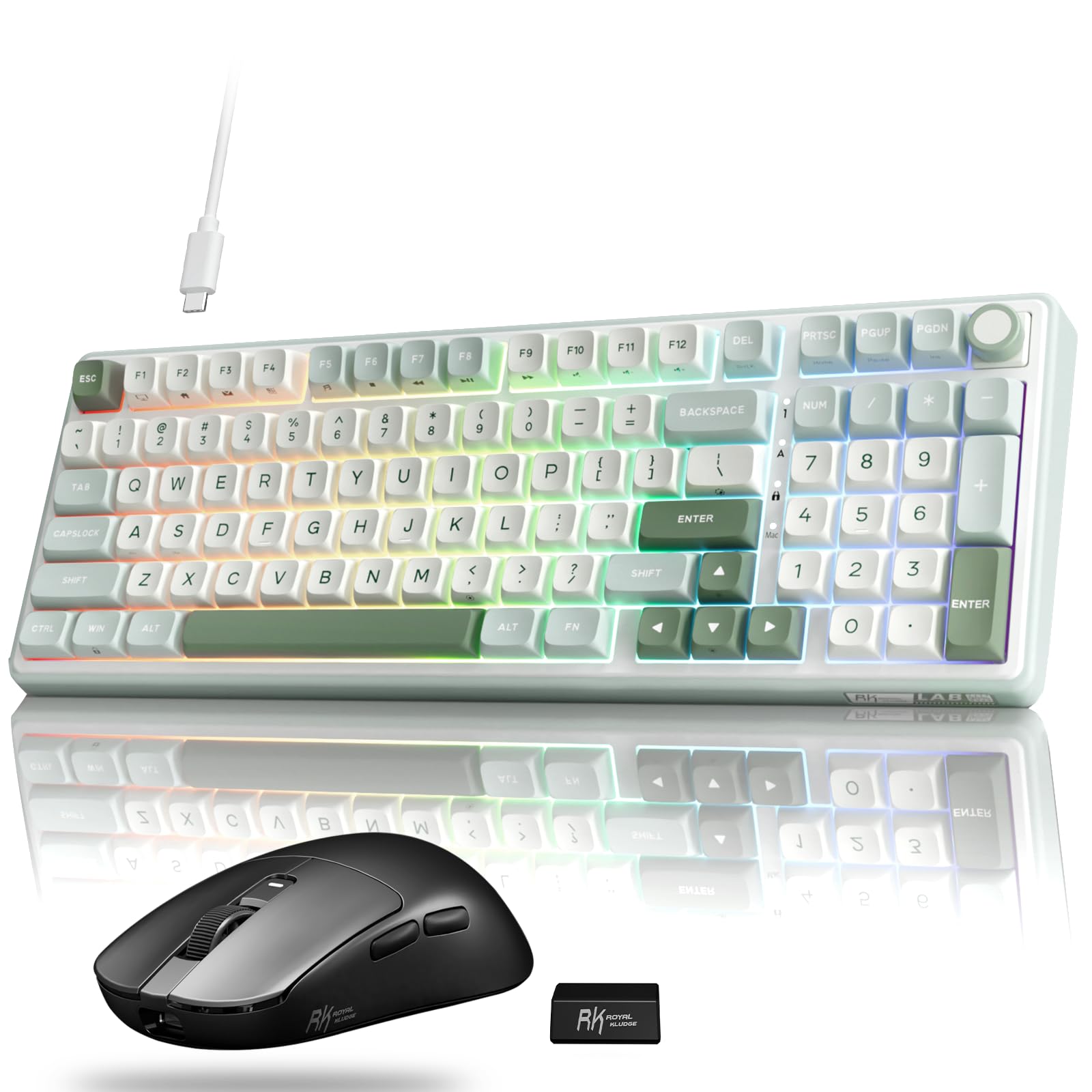 Amazon.com: RK ROYAL KLUDGE R98 Pro Wired Mechanical Keyboard and
